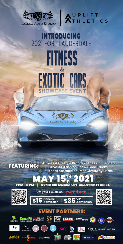 Fitness & Exotic Car Event Poster